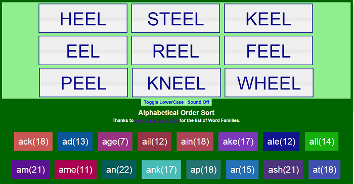 Image of Alphabetical Order Sort