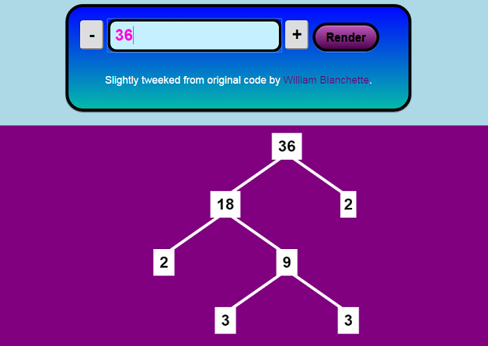 Image of Prime Factor Tree