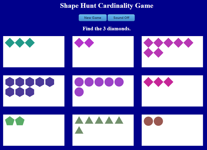 Image of Shape Hunt Cardinality Game