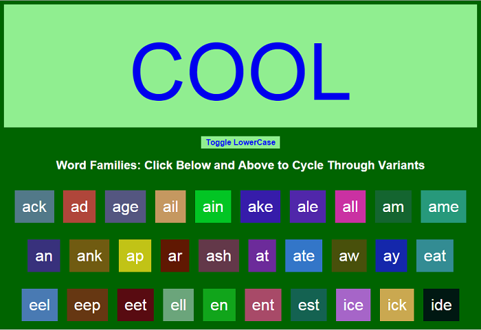 Image of Word Families